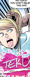 Samus - She's hungry for more cocks