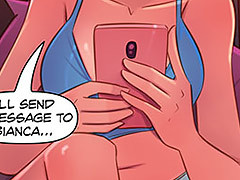 Girl woke up with the brush pussy all..