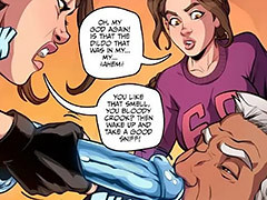 She really is a porn character come to..
