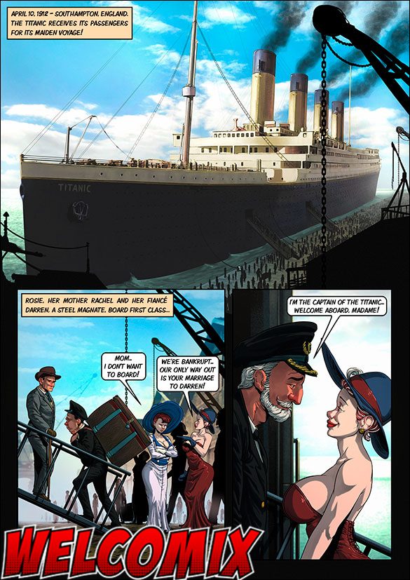 life blockbuster comics: titanic